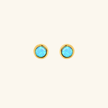 Charlotte Opal Studs, Handcrafted in 925 sterling silver